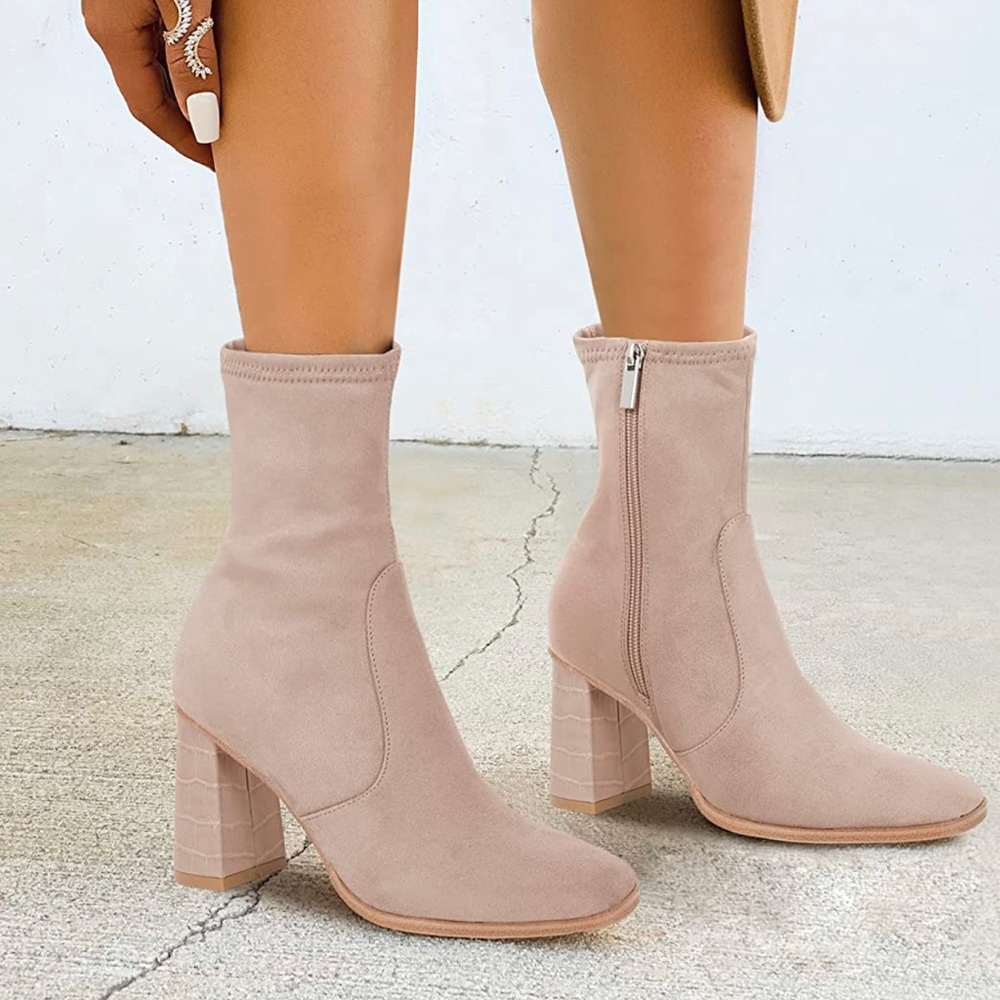 NWOT Square Toe Ankle Bootie - Picture 13 of 15